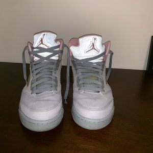 Gray/Light Pink Jordans